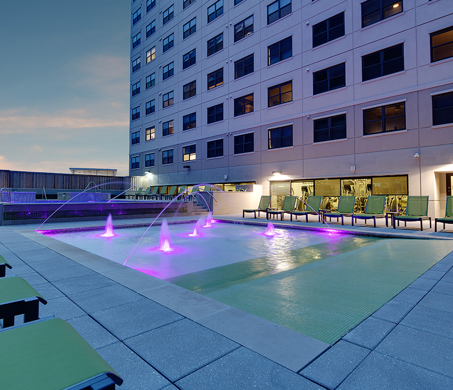 Rooftop pool