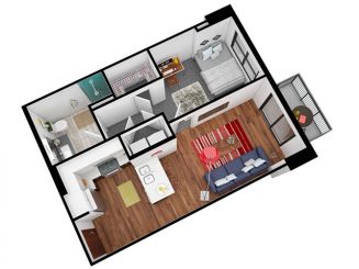 A1 Floor plan layout