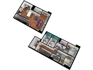 B2 Penthouse Floor plan layout