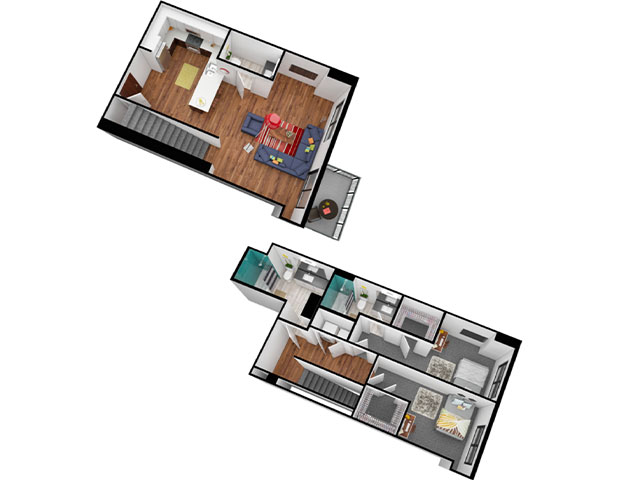 B3 Penthouse Floor plan layout