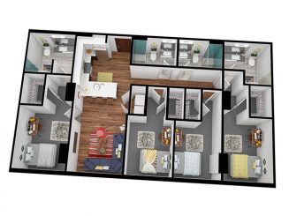 D1 Floor plan layout