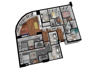 D3 Floor plan layout