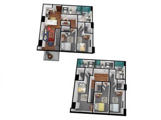 E3 Penthouse Floor plan layout