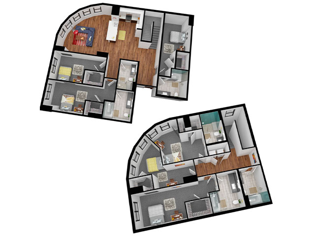 F1 Penthouse Floor plan layout