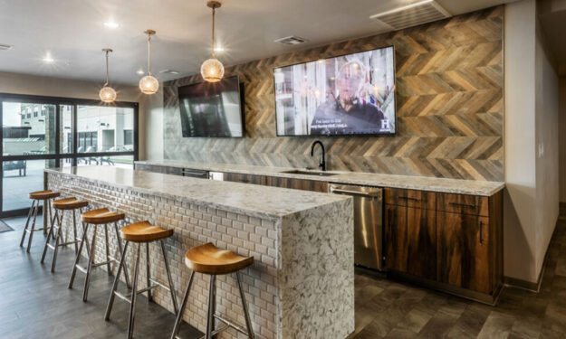 Clubroom bar at Rise at Northgate