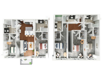 E1 Penthouse Floor plan layout