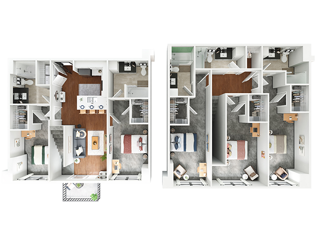 E1 Penthouse Floor plan layout