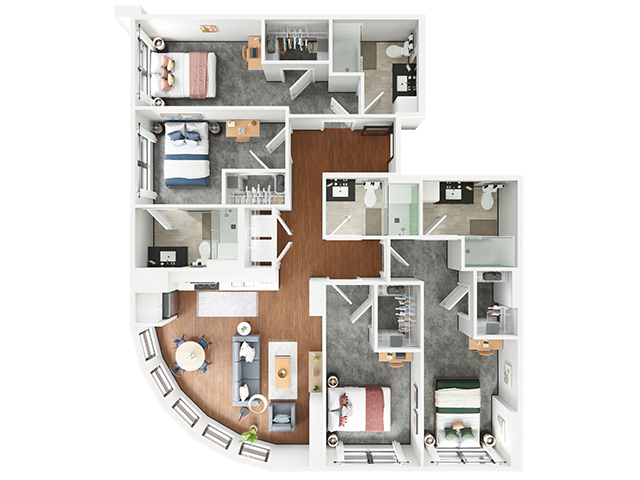 D3 Floor plan layout
