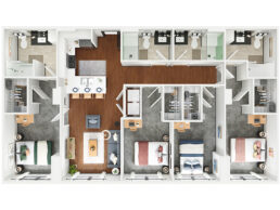 4-bedroom floor plan image