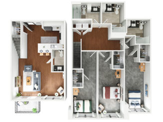 C1 Floor plan layout