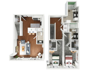 B3 Penthouse Floor plan layout