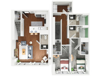 B2 Penthouse Floor plan layout