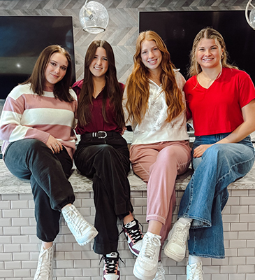 group of diverse young women