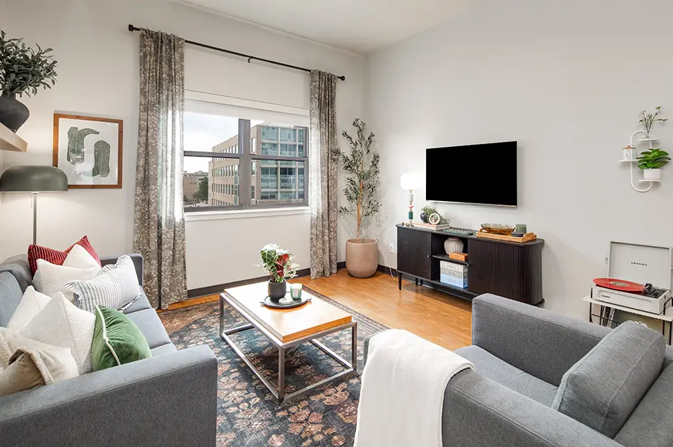 furnished living space