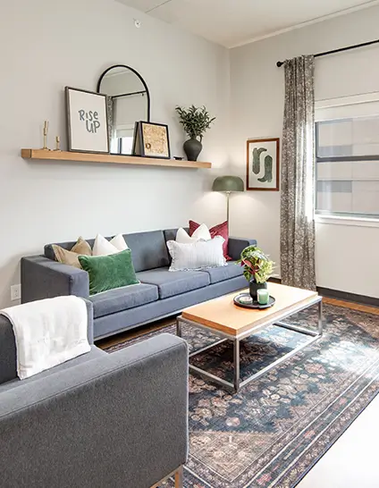 furnished living space