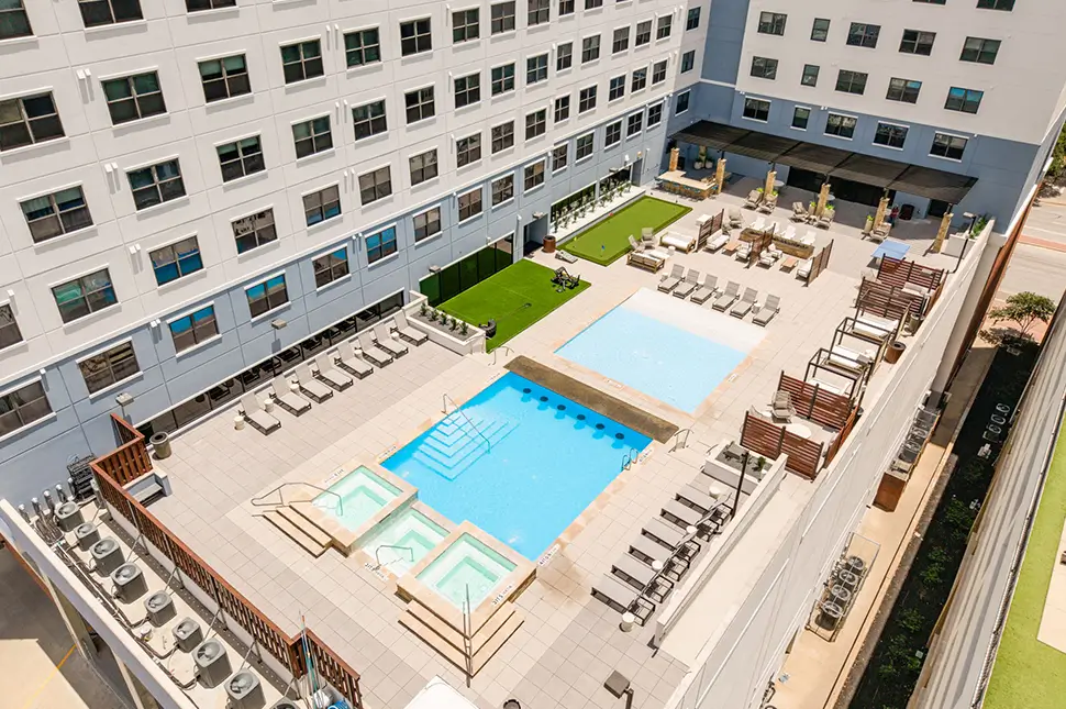 resort style pool