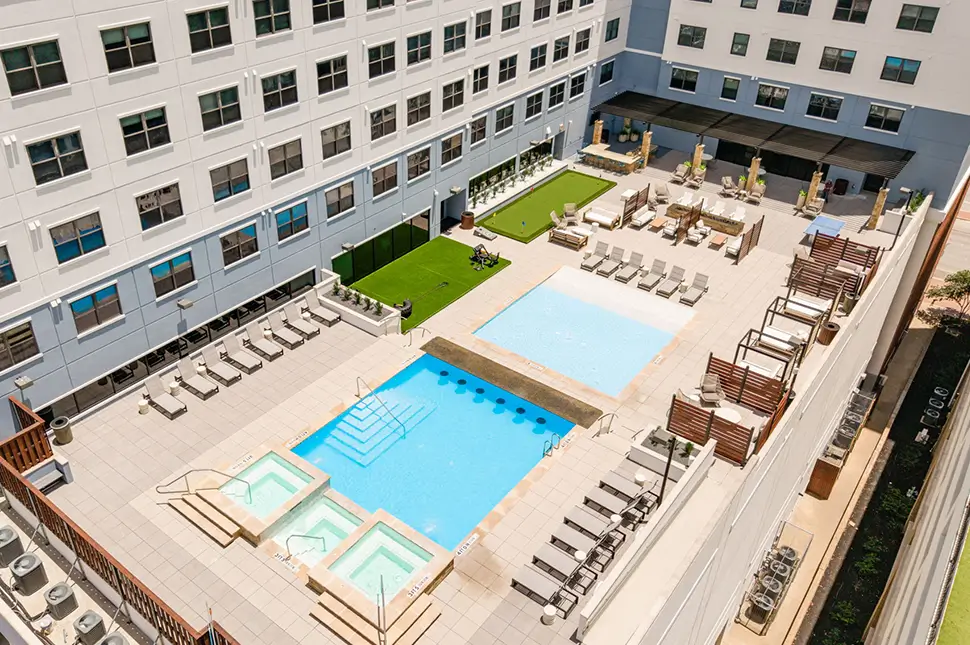 resort style pool