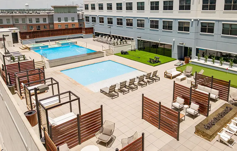 resort style pool